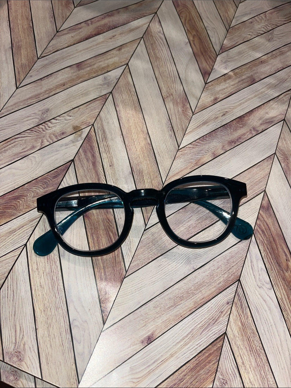 Peepers blue light asher teal reading glasses +1.25